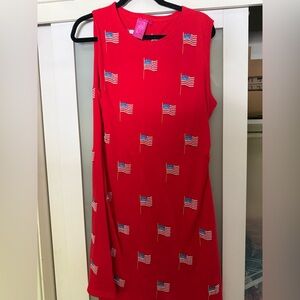NWOT Queen of Sparkles Flag Dress